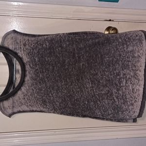 Women's Gray Muscle Top